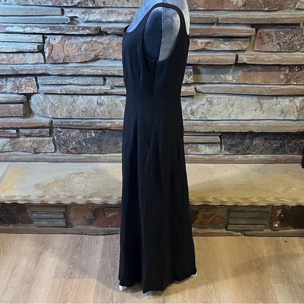 Jenni Kayne Kinney 100% Linen Black Midi Dress - Picture 4 of 10
